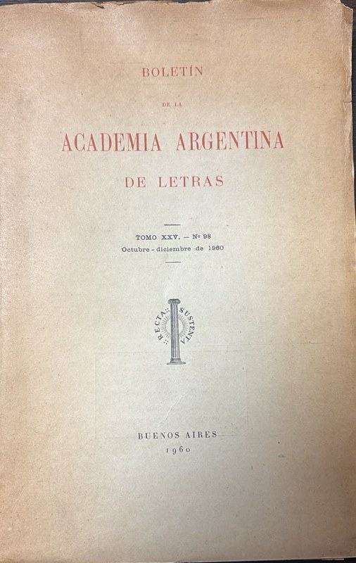 Boletín de la Academia Argentina de Letras