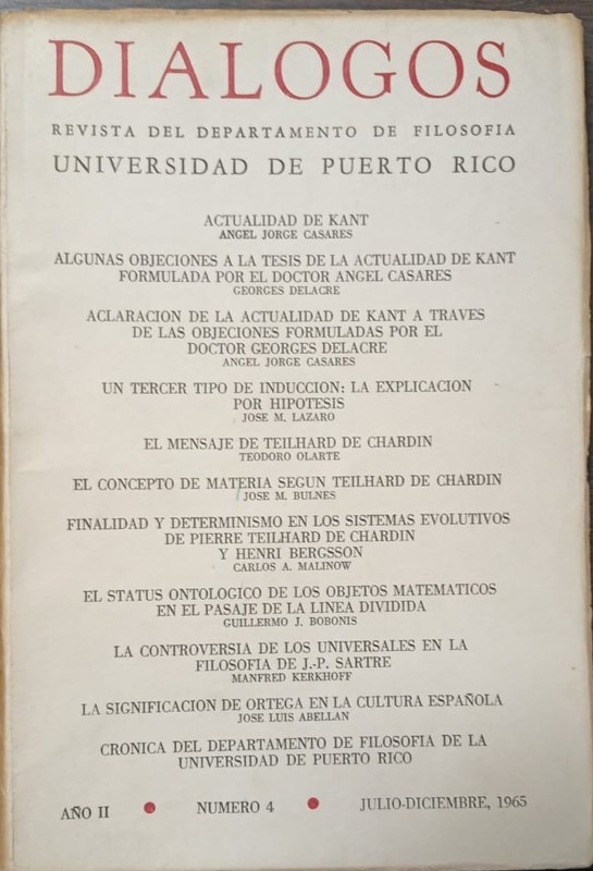 Diálogos: Revista del Departamento de Filosofía de la Universidad de Puerto Rico