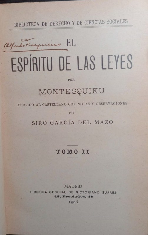 El espíritu de las leyes: Tomo II