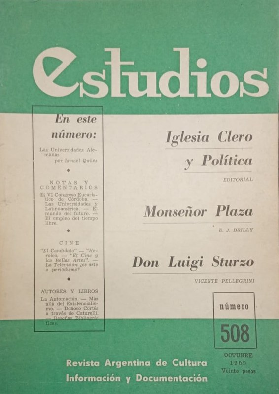 Estudios: Revista Argentina de Cultura Información y Documentación