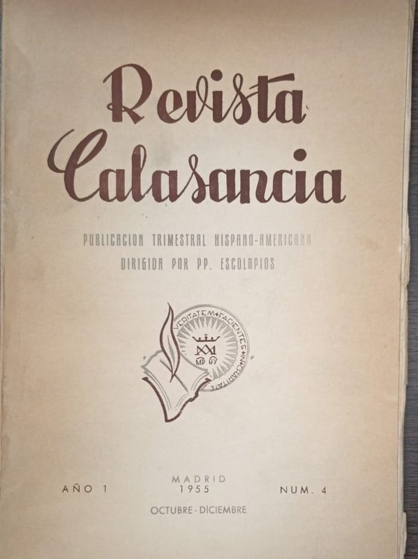 Revista Calasancia: Publicacion Trimestras Hispanoamericana