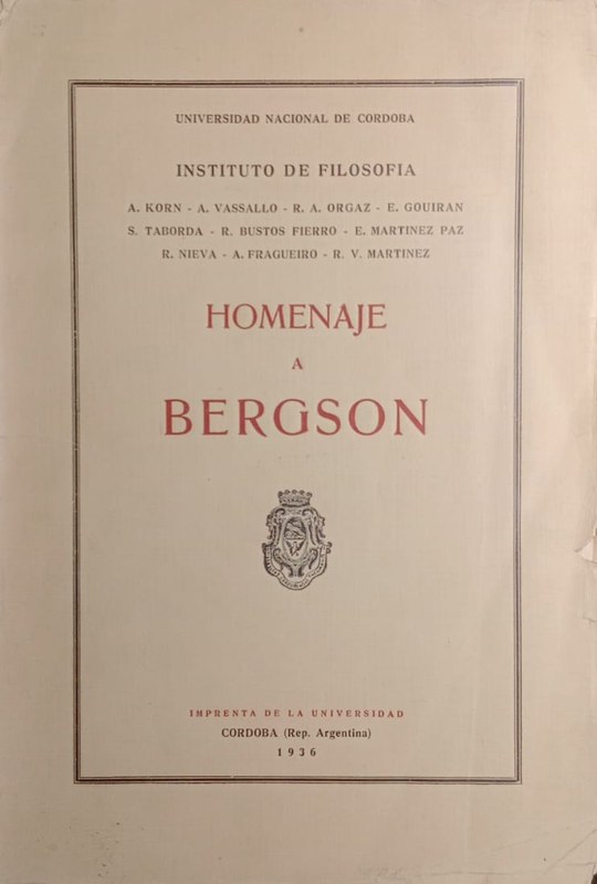 Homenaje a Bergson