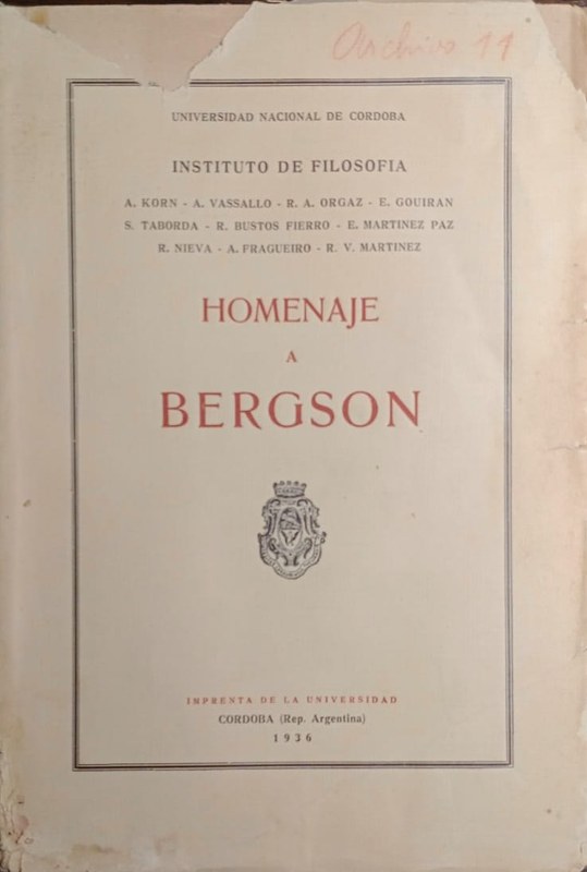 Homenaje a Bergson