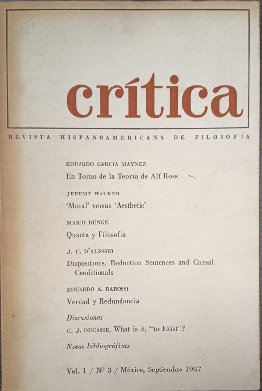 Crítia: Revista Hispanoamericana de Filosofía
