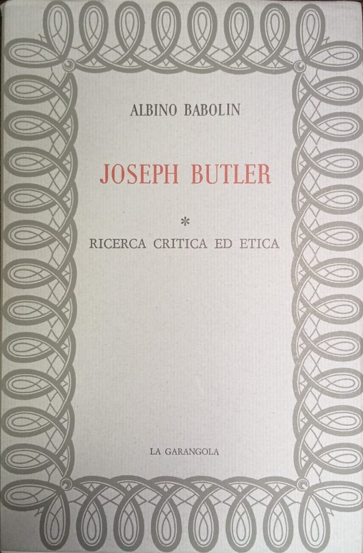 Joseph Butler: Joseph ButlerRicerca critica ed etica