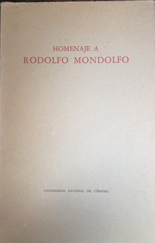 Homenaje a Rodolfo Mondolfo
