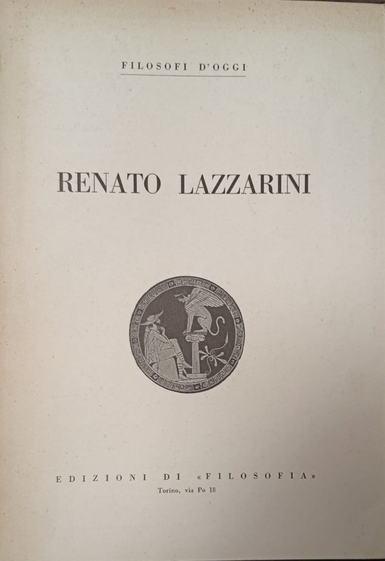 Renato Lazzarini: Filosofi d´oggi