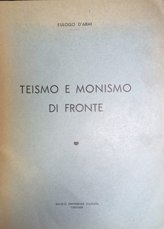 Teismo e monismo di fronte
