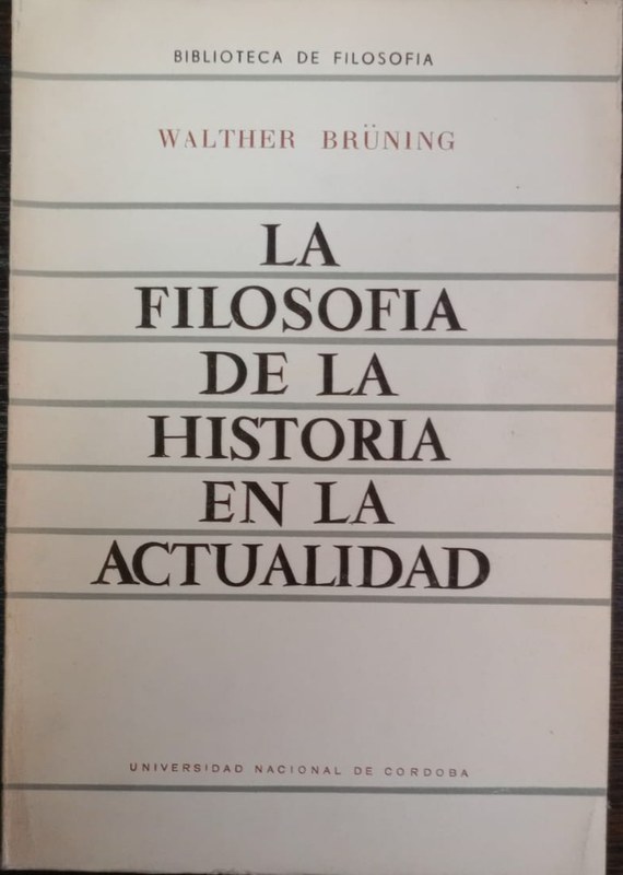 La filosofía de la historia en la actualidad