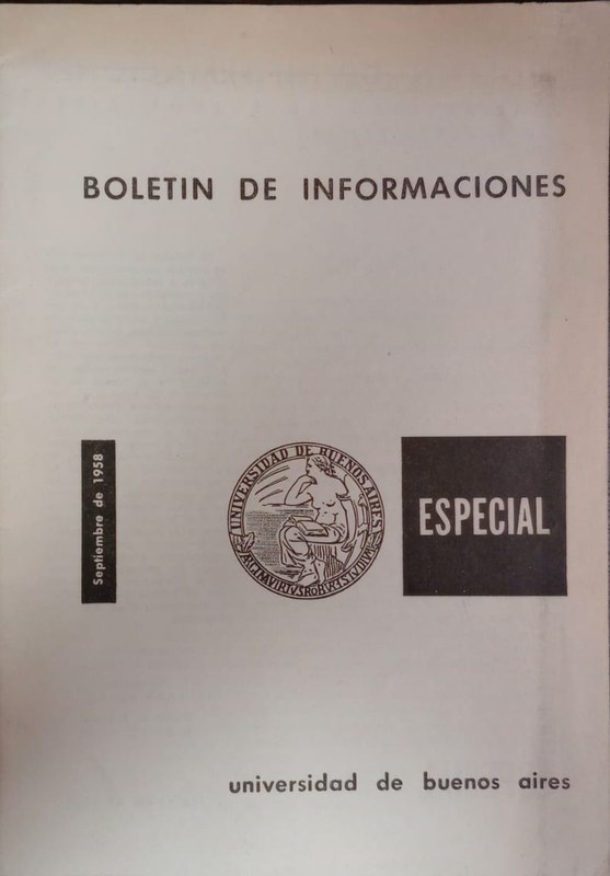 Boletín de informaciones: Especial