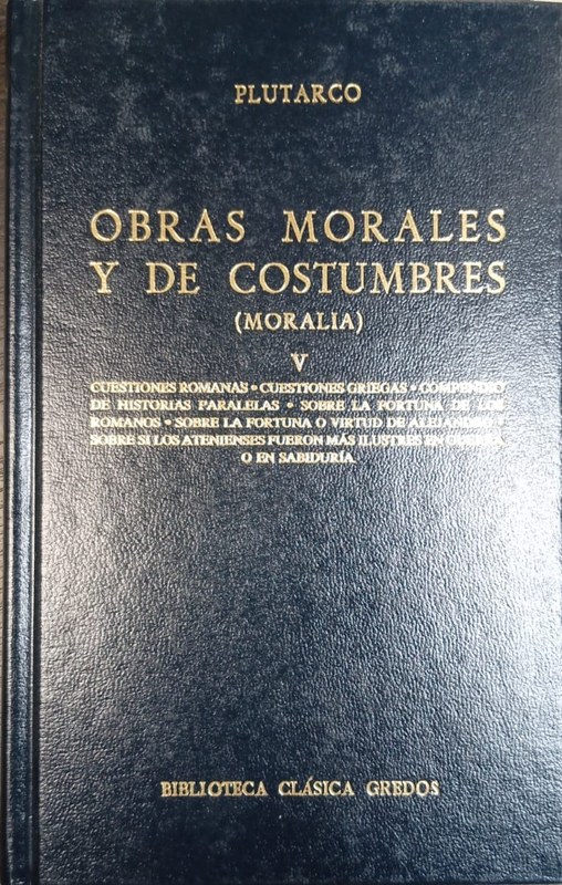 Obras morales y de costumbres (Moralia): Libro V