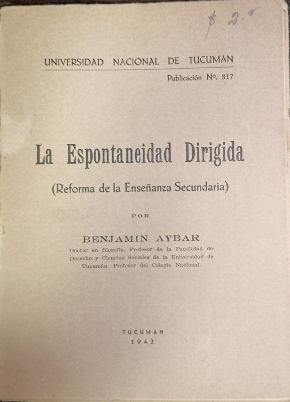 La Espontaneidad Dirigida: Reforma de Enseñanza Secundaria