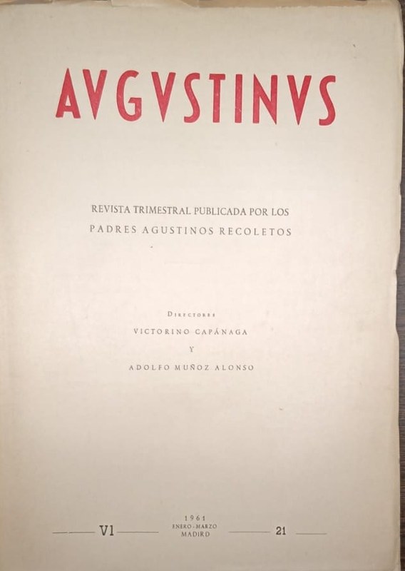 Augustinus: Revista Trimestral Publicada por los Padres Recoletos