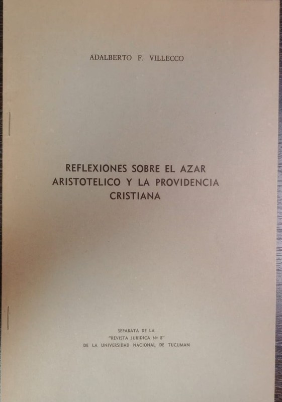 Reflexiones sobre el azar aristotélico y la providencia cristiana