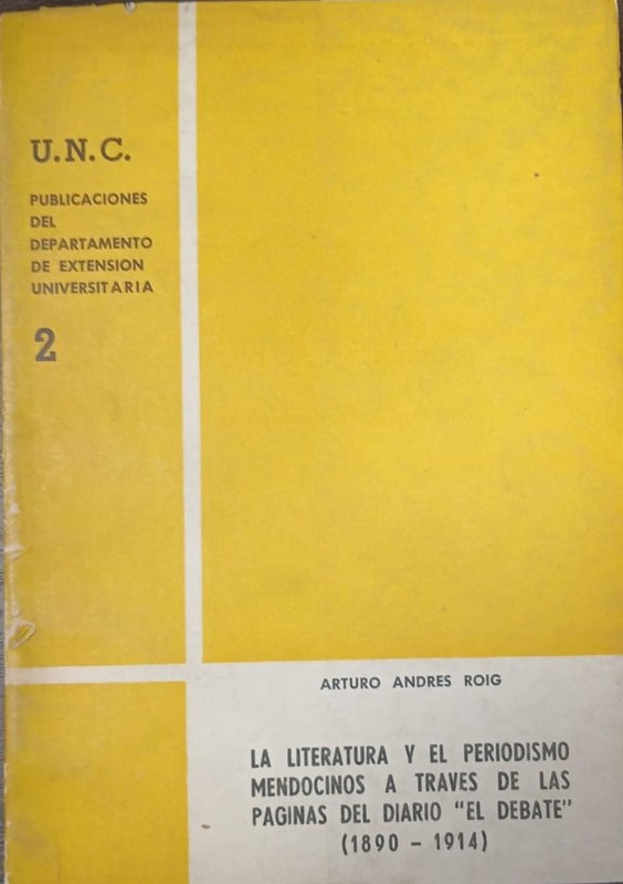 La literatura y el periodismo mendocinos a través de las páginas del diario "El Debate" (1890-1914)