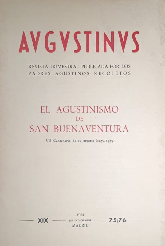 Augustinus: Revista Trimestral Publicada por los Padres Agustinos Recoletos