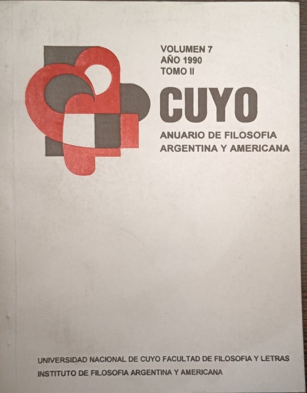 Cuyo: Anuario de Filosofía Argentina y Americana