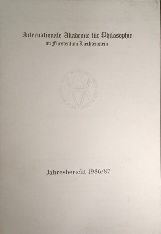 Jahresbericht 1986/87