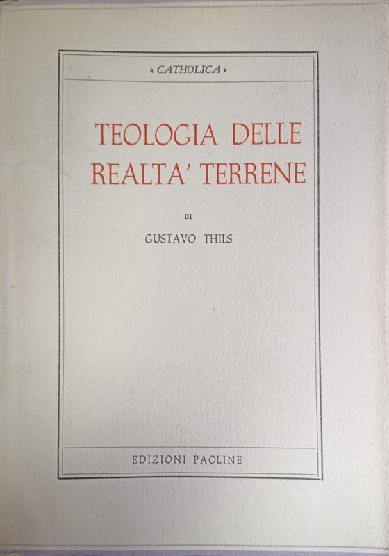 Teologia delle realtà terrene