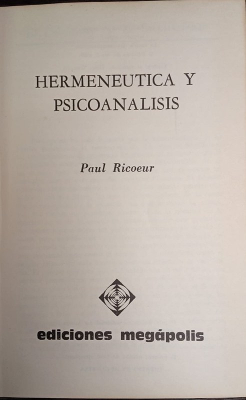 Hermenéutica y psicoanálisis