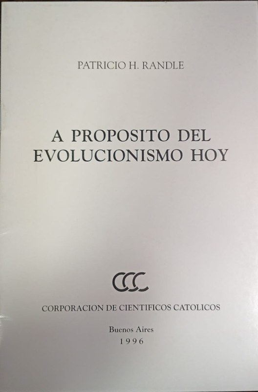 A propósito del evolucionismo hoy