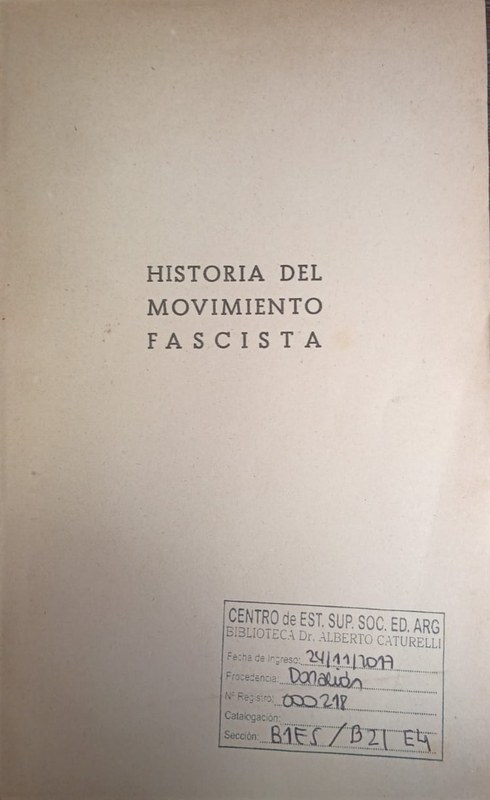Historia del movimiento fascista