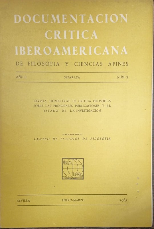 Documentación Crítica Iberoamericana de Filosofia y Ciencias Afines: Revista Trimestral de Crítica Filosófica