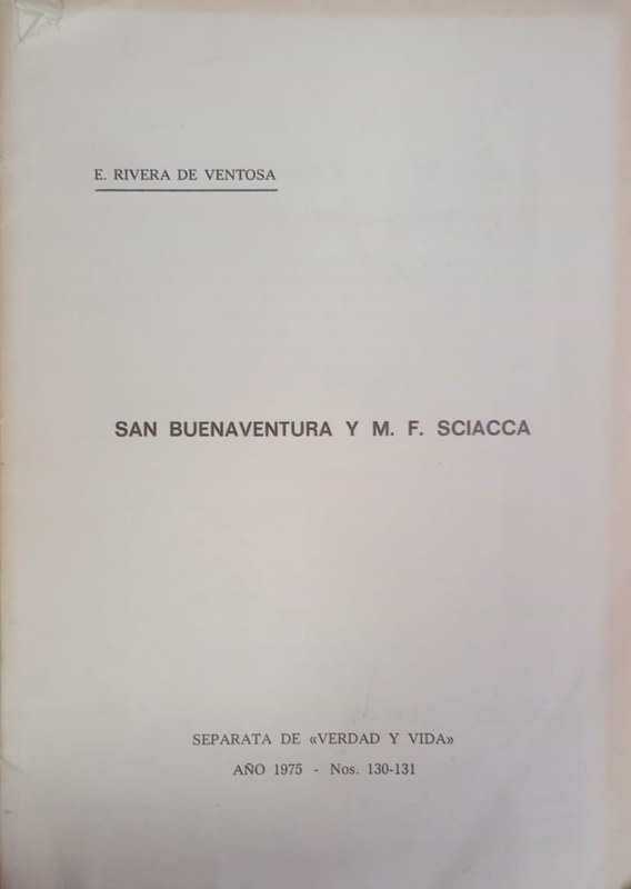 San Buenaventura y M. F. Sciacca