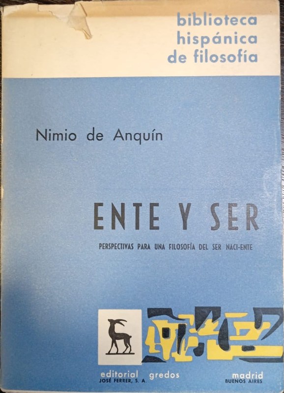 Ente y ser: Perspectivas para una filosofía del ser naci-ente