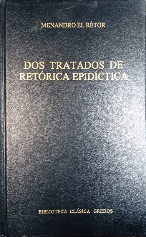 Dos tratados de retórica epidítica