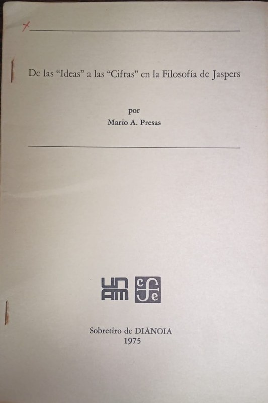 De las "Ideas" a las "Cifras"en la Filosofía de Jaspers