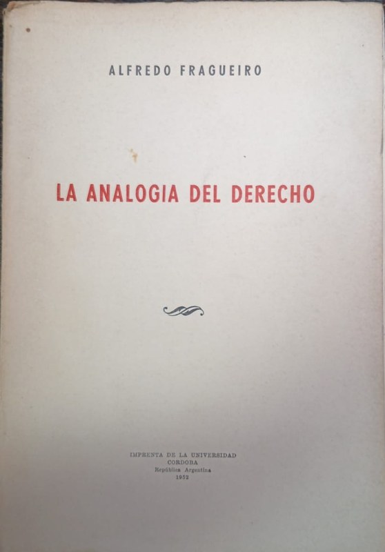 La analogía del Derecho