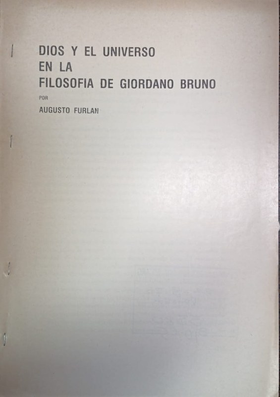 Dios y el Universo en la filosofía de Giordano Bruno