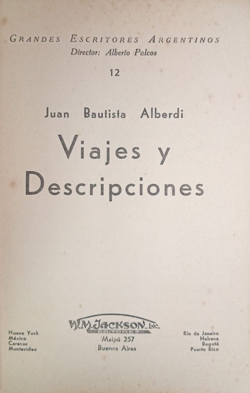 Viajes y descripciones: Tomo XII