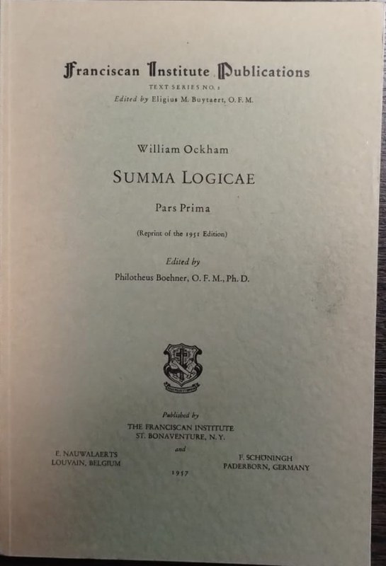 Summa Logicae: Pars Prima