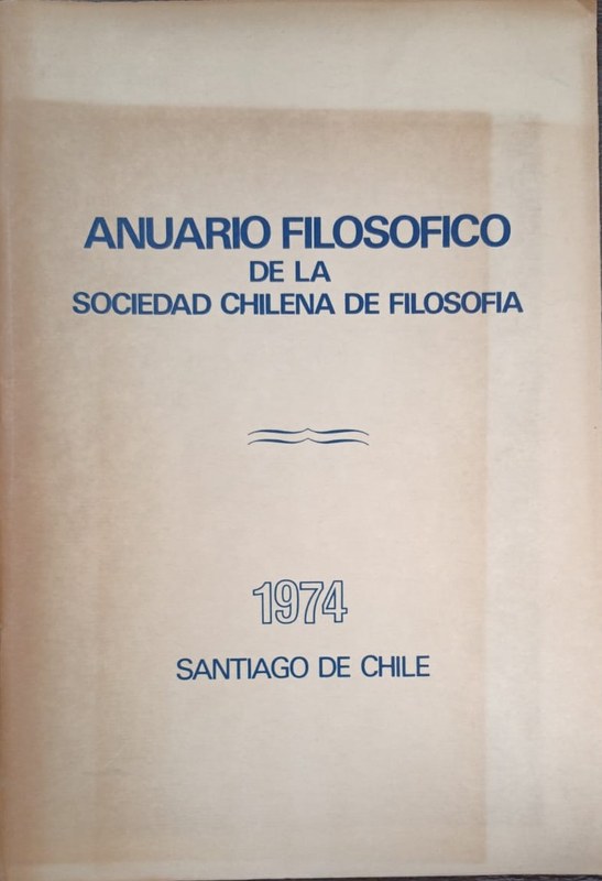 Anuarios Filosóficos de la Sociedad Chilena de Filosofía