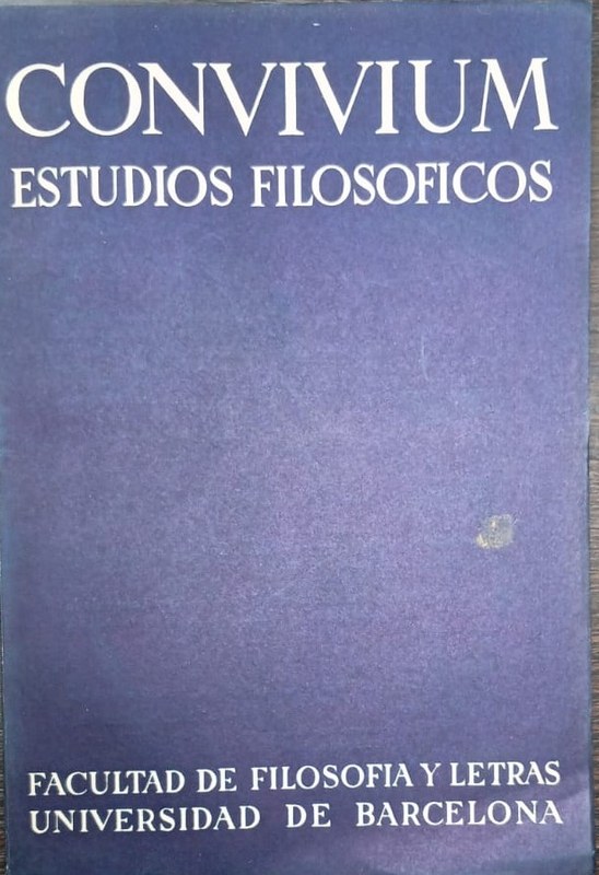CONVIVIUM: Estudios Filosóficos