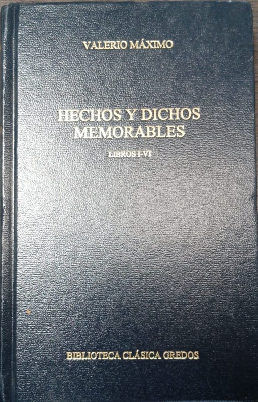 Hechos y dichos memorables: Libros I-VI