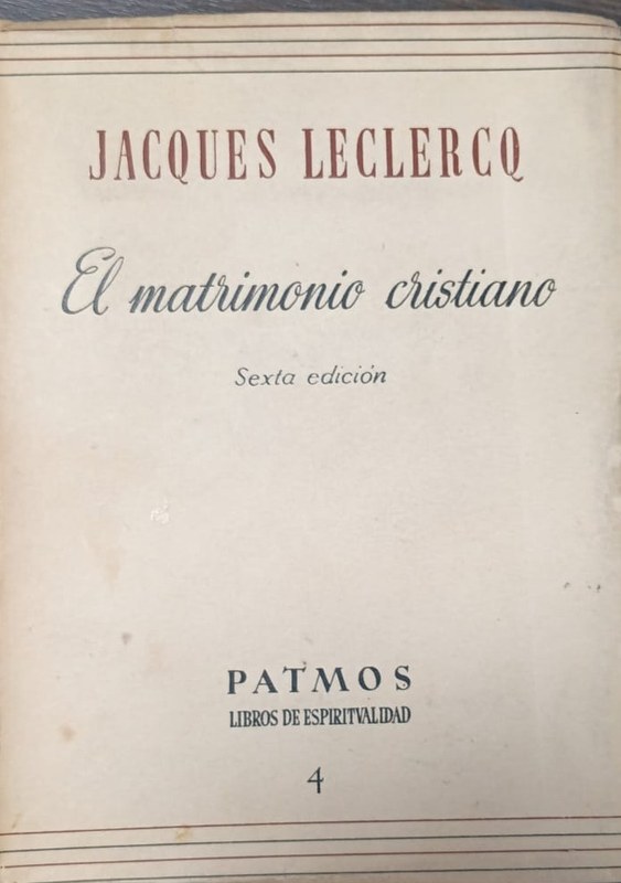 El matrimonio cristiano