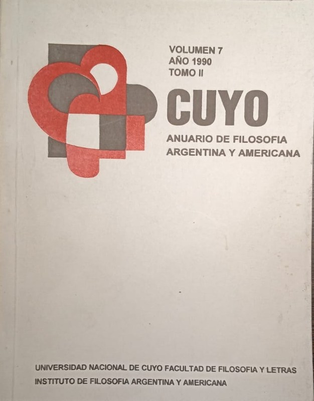 Cuyo: Anuario de Filosofía Argentina y Americana