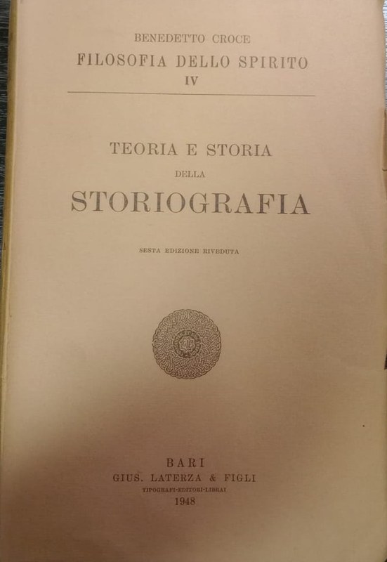 Teoria e storia della storiografia