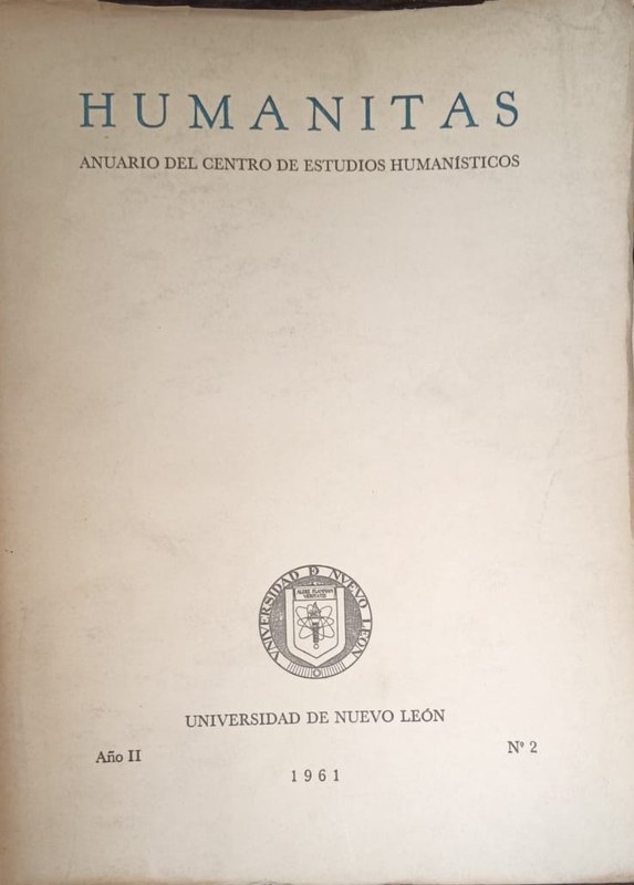 HUMANITAS: Anuario del Centro de Estudios Humanisticos