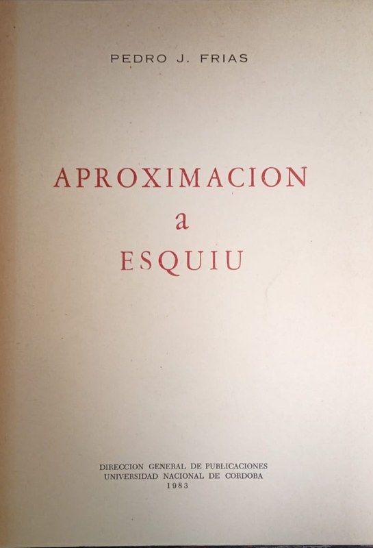 Aproximación a Esquiú