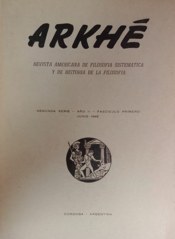 Arkhé: Revista americana de filosofía sistemática y de historia de la filosofía