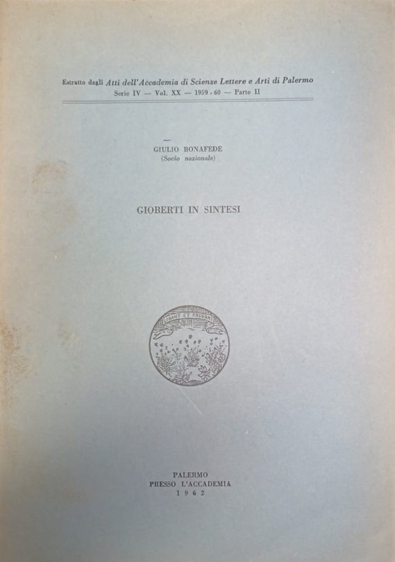 Gioberti in sintesi