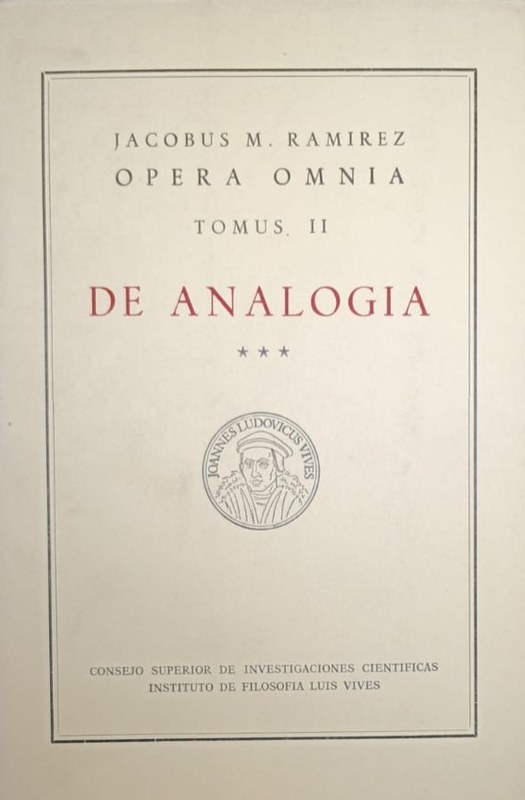 Opera Omnia: De Analogía (3)