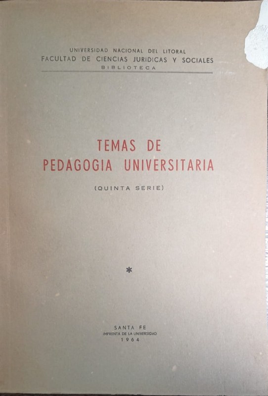 Temas de Pedagogia Universitaria