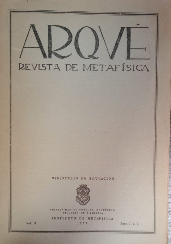 Arqué: Revista de Metfaísica
