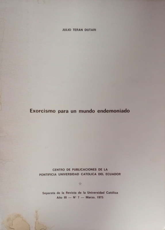Exorcismo para un mundo endemoniado