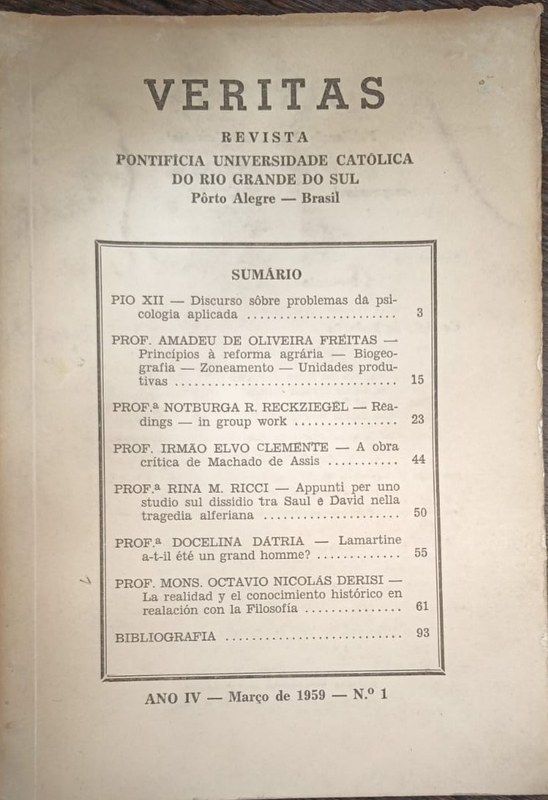 Veritas: Revista Pontíficia Universidade Católica do Río Grande do Sul